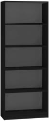 Greensite Baltrum R60 polcos szekrény, 60x182x30 cm, fekete