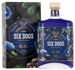 Six Dogs Blue Gin 43% 0,7 l - díszdobozban