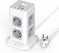 Tessan 8 Plug + 3 USB 2 m (TPS03)