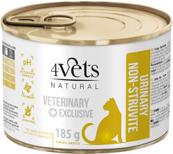 4Vets NATURAL 6x185g 4Vets Natural Cat Urinarynedves macskaeledel
