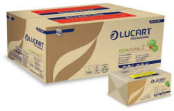 Lucart Kéztörlő 2 rétegű Z hajtogatású havanna barna 220 lap/csomag 18 cs/karton EcoNatural Lucart_864036 (864036)