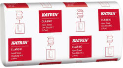 Katrin Kéztörlő 2 rétegű Z hajtogatású 160 lap/csomag 25 csomag/karton Classic None Stop M2 Katrin_34528 fehérített (34528_61617)