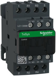 Schneider Electric TeSys D - LC1D128P7 - AC mágneskapcsoló, 25A (AC1) , csavaros csatlakozású, 2Z+2NY pólus (LC1D128P7)