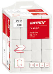 Katrin Kéztörlő 2 rétegű Z hajtogatású 200 lap/csomag 20 csomag/karton Classic Handy Pack Katrin_35298 fehérített (35298) - tobuy