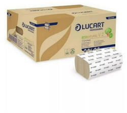 Lucart Kéztörlő 2 rétegű V hajtogatású havanna barna 190 lap/csomag 20 cs/karton EcoNatural Lucart_863044 (863044)