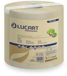 Lucart Kéztörlő 2 rétegű tekercses átmérő: 17, 5 cm havanna barna egyesével csomagolt 2.300 EcoNatural Lucart_852407 (852407)