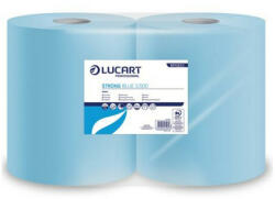 Lucart Ipari törlő 3 rétegű kék átmérő: 25 cm 500 lap/tekercs cellulóz 2 tekercs/karton Strong Blue 3.500 Lucart_851323J (851323J)
