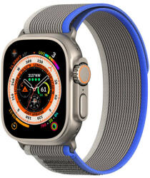 Dux Ducis Curea sport Velcro pentru Apple Watch 8 / 7 / 6 / SE / 5 / 4 / 3 / 2 / 1 (38, 40, 41 mm) Curea Dux Ducis Versiune YJ - Albastru Gri