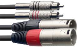 Stagg Аудио кабел 2 м. канона-2 чинча stc6cmxm 6 метра