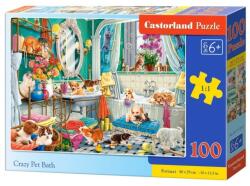 Castorland 100 db-os puzzle - Crazy Pet Bath (B-111251)