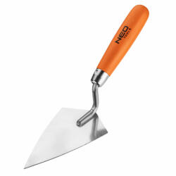 NEO TOOLS Stukkókanál, hegyes rozsdamentes 140x80mm, fa markolat (50-121) - olaj