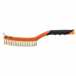 NEO TOOLS Drótkefe, sárgaréz, 3x19 sor, kaparóval (39-032) - olaj