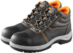 NEO TOOLS Munkabakancs, S1 SRC, bőr acélbetétes, 45-ös (82-165-45)
