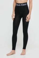 Calvin Klein legging fekete, női, melange - fekete M