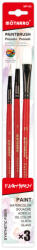 Számfestő 3db-os piros ecset készlet - Motarro (3, 7, 10) (MP102)