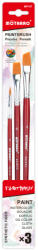 Számfestő 3db-os piros ecset készlet - Motarro (0, 6, 8) (MP107)