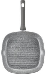 Ambition Tigaie grill 26x26cm, invelis Qualum Basic Stone, Silverstone (456)