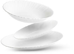 COK Serviciu de masa, 18 piese, 6 persoane, sticla opal, Titan (713053) Serviciu de masa
