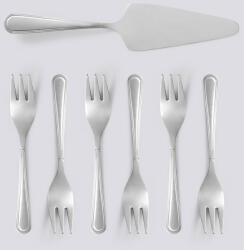 AMBITION Set tacamuri inox servire desert, 7 piese, Verona (89583)