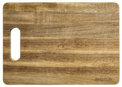 AMBITION Tocator dreptunghiular cu maner din lemn de salcam 28x20cm, Parma (2617)
