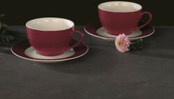 Ambition Set servire ceai sau cafea, 12 piese, 6 persoane, Aura Red (1409)