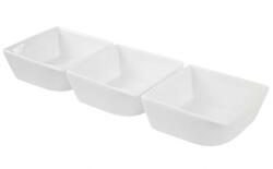 Ambition Set 3 boluri patrate 8.25cm, alb, Salsa (62377) Castron