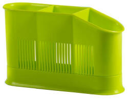 Domotti Scurgator tacamuri, 3 compartimente, verde, Asca (698565) Uscator vase