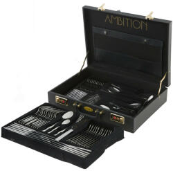 Ambition Set tacamuri inox, 72 piese, 12 persoane, ambalate in valiza, Prato (83844) Tacam