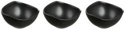Ambition Set 3 boluri asimetrice 9.5cm, negru, Salsa (94774) Castron