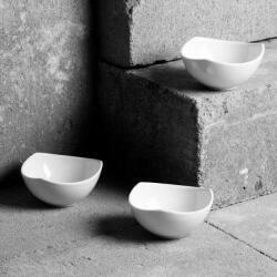 Ambition Set 3 boluri asimetrice 9.5cm, alb, Salsa (62378) Castron