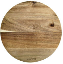 AMBITION Tocator rotund din lemn de salcam 28cm, Parma (45709) Tocator
