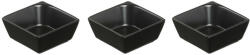 Ambition Set 3 boluri patrate 8.25cm, negru, Salsa (94773) Castron