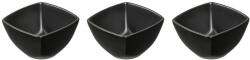 Ambition Set 3 boluri patratoase 8.25cm, negru, Salsa (94772) Castron