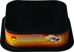 SNB Forma tort 24x24x6cm, baza detasabila, invelis non-stick, negru, SNB (3476)