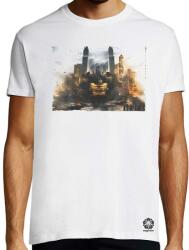 Magnolion Pareidolia Batman város fantázia v2 póló