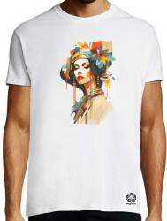 Magnolion Virágos geometria fantázia v2 póló