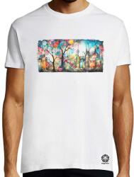 Magnolion Fraktál falu v3 póló