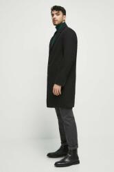 MEDICINE kabát gyapjú keverékből fekete, átmeneti - fekete XL - answear - 22 990 Ft