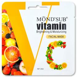 Mond'Sub Mască de față hidratantă și revigorantă cu vitamina C - Mond'Sub Vitamin C Brightening & Moisturizing Facial Mask 25 ml