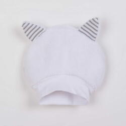  NEW BABY Luxus baba téli sapka fülekkel Snowy collection 56 (0-3 h) Fehér