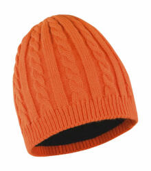 Result Uniszex téli sapka Result Mariner Knitted Hat Egy méret, Burnt Narancssárga/Fekete