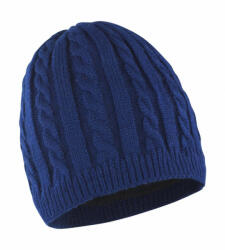 Result Uniszex téli sapka Result Mariner Knitted Hat Egy méret, Sötétkék/Fekete