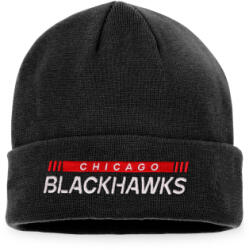 Fanatics Branded Chicago Blackhawks téli sapka Authentic Pro Game & Train Cuffed Knit Black (92051)