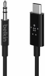 Belkin Cablu Belkin USB-C la Jack 3.5mm, 1.8 m, Negru (F7U079bt06-BLK)