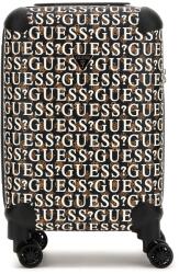 GUESS Guess, Stark logós gurulós bőrönd - 32 L, Fekete, Barna, Fehér (TWE927-09830-BRM)