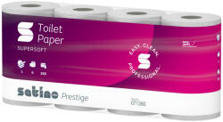 WEPA Satino Wepa Prestige toalettpapír 3 rétegű, fehér, 150 lap, 8 tek/csg 8 csomag/zsák (W071360)