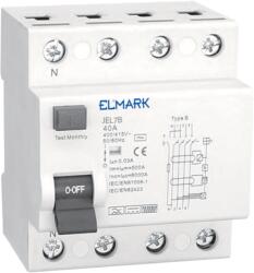 ELMARK ELECTROMAG. RCCB JEL7B 10kA 4P TYPE B 40A/30mA (40855B)