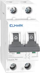 ELMARK Mcb Dc62 6a 2p 6ka 500v Curve C For Pv Systems (41264)
