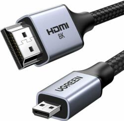 UGREEN HD164 Micro HDMI - HDMI 8K@60Hz Kábel 2m - Fekete (15517)