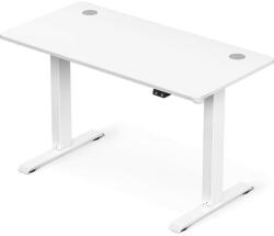 VASAGLE Íróasztal / számítógépasztal tárolóval - elektromos magasság állítás - Vasagle Loft - 120 x 60 cm (fehér)